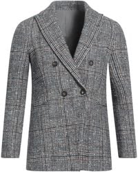 Brunello Cucinelli - Midnight Blazer Virgin Wool, Alpaca Wool, Polyamide - Lyst