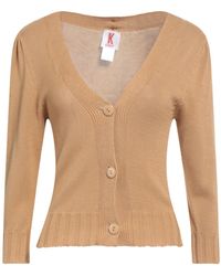 Kontatto - Camel Cardigan Cotton - Lyst