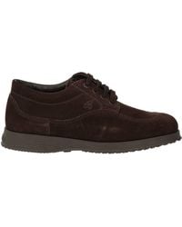 Hogan - Dark Lace-Up Shoes Leather - Lyst