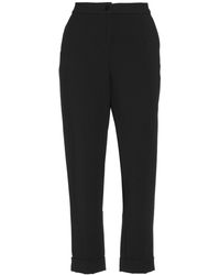 Donna Abbigliamento da Pantaloni casual PantaloneSilvian Heach in Materiale sintetico di colore Nero eleganti e chino da Pantaloni capri e cropped 