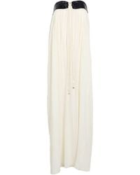 Tod's - Maxi Dress Cotton, Calfskin - Lyst
