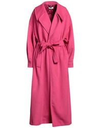 Jijil - Fuchsia Coat Polyester, Viscose - Lyst