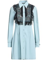 Alberta Ferretti - Sky Mini Dress Acetate, Silk, Polyamide, Cotton - Lyst