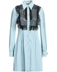 Alberta Ferretti - Mini Dress Acetate, Silk, Polyamide, Cotton - Lyst