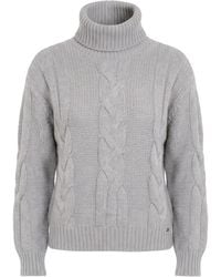 Herno - Turtleneck Wool, Cotton, Viscose - Lyst