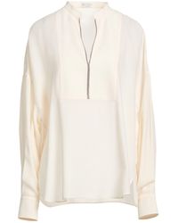 Brunello Cucinelli - Top Polyester, Cupro, Virgin Wool - Lyst