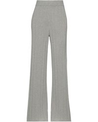Womens Clothing Trousers Loro Piana Roan Pinstriped Cotton Pants in White Slacks and Chinos Wide-leg and palazzo trousers 
