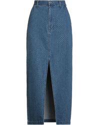 Sandro - Denim Skirt - Lyst