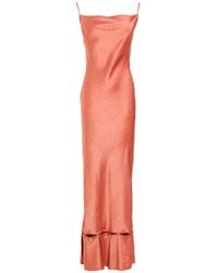 Nanushka - Rust Maxi Dress Triacetate, Polyester - Lyst