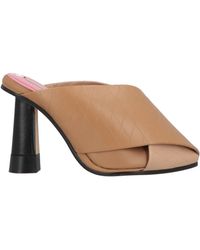 Marco De Vincenzo - Camel Mules & Clogs Leather - Lyst