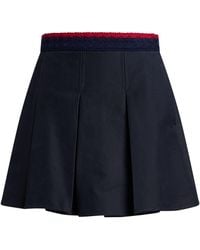 Moncler - Midnight Mini Skirt Cotton, Elastane - Lyst