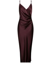 Imperial - Deep Maxi Dress Polyester - Lyst