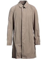 Burberry - Sand Overcoat & Trench Coat Polyester - Lyst