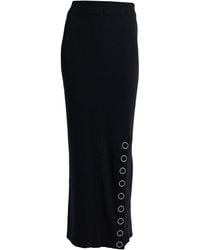 Jil Sander - Press-Stud Rib-Knit Maxi Skirt - Lyst
