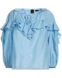Pinko - Top Cotton, Silk - Lyst
