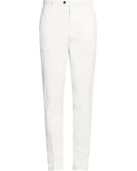 Drumohr - Ivory Pants Cotton, Elastane - Lyst