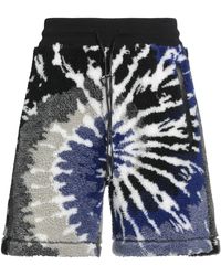 Amiri - Midnight Shorts & Bermuda Shorts Acrylic, Polyester, Ovine Leather - Lyst