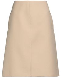 Dior - Sand Midi Skirt Virgin Wool, Silk - Lyst