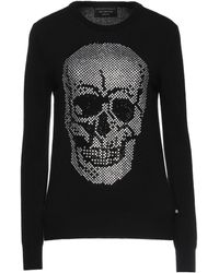 Kleding Dameskleding Sweaters Spencers Philipp Plein Designer Full Zip Hooded Sweatshirt Sweater Vest Maat XLarge EUC 