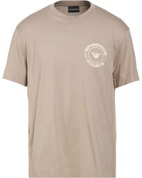 Emporio Armani - Taupe T-Shirt Cotton - Lyst