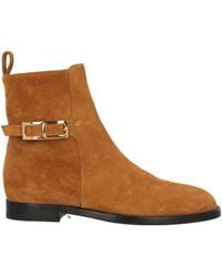 Sergio Rossi - Camel Ankle Boots Leather - Lyst