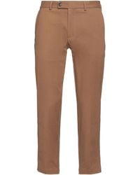 Messagerie - Patrizio Piscaglia Camel Pants Cotton, Elastane - Lyst