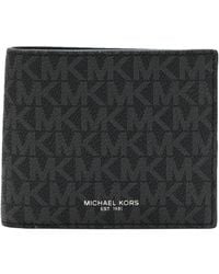 Michael Kors - Schmale Brieftasche Greyson mit Logo - Lyst