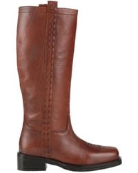 Emanuélle Vee - Tan Boot Leather - Lyst