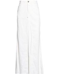 Masnada - Maxi Skirt Cotton, Linen, Elastane - Lyst