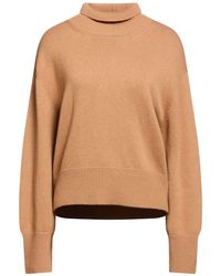 ANNAGRETA - Camel Turtleneck Cashmere - Lyst