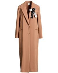 Dixie - Camel Overcoat & Trench Coat Polyester, Viscose, Elastane - Lyst