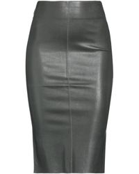 Jitrois - Midi Skirt Lambskin - Lyst