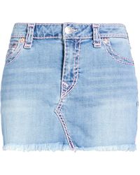 TRUE RELIGION - Denim Skirt - Lyst