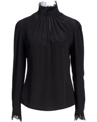 McQueen - Top Silk - Lyst