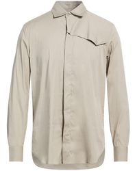 Malo - I Prefer Khaki Shirt Cotton, Polyamide, Elastane - Lyst