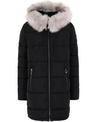 via spiga metallic hooded packable down coat