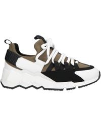 Pierre Hardy - Two-Tone Leather Lace-Up Sneakers - Lyst