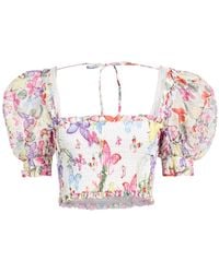 Charo Ruiz - Top Cotton, Polyester - Lyst