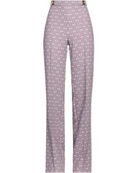 Elisabetta Franchi - Mauve Pants Viscose, Elastane - Lyst