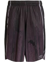 Umbro - Dark Shorts & Bermuda Shorts Polyester - Lyst
