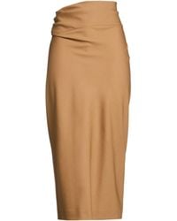 Alberta Ferretti - Light Midi Skirt Polyester, Wool, Elastane - Lyst