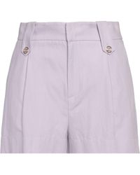 Twinset - Lilac Shorts & Bermuda Shorts Cotton, Linen - Lyst