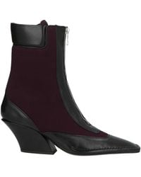 Mugler - Ankle Boots Leather, Textile Fibers - Lyst