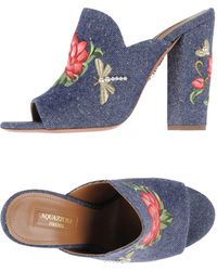 Aquazzura Sandale - Blau