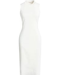 Agnona - Midi Dress Viscose - Lyst