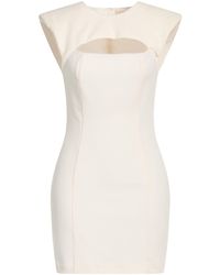 Aniye By - Cream Mini Dress Polyester, Elastane - Lyst