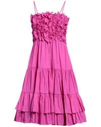 MSGM - Robe midi - Lyst