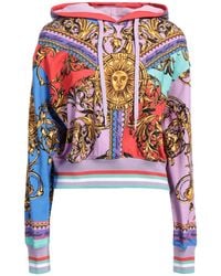 Versace Jeans Couture - Mauve Sweatshirt Cotton, Polyester, Polyamide, Elastane - Lyst