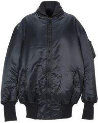 Y-3 Faux Fur Jacket in Black - Lyst