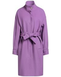 Liu Jo - Lilac Coat Polyester, Acrylic, Virgin Wool - Lyst